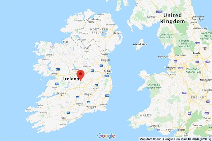 Ireland-Kinnitty-map