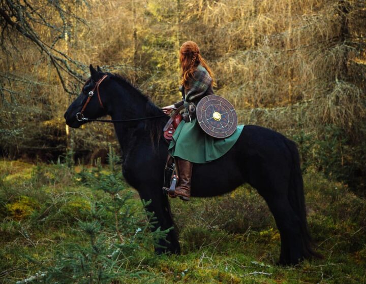 Horseback riding in the Scottish Highlands