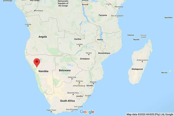 Namibia-Damara-map